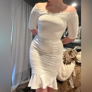 Absolutely Stunning Little WHITE cocktail Dress
